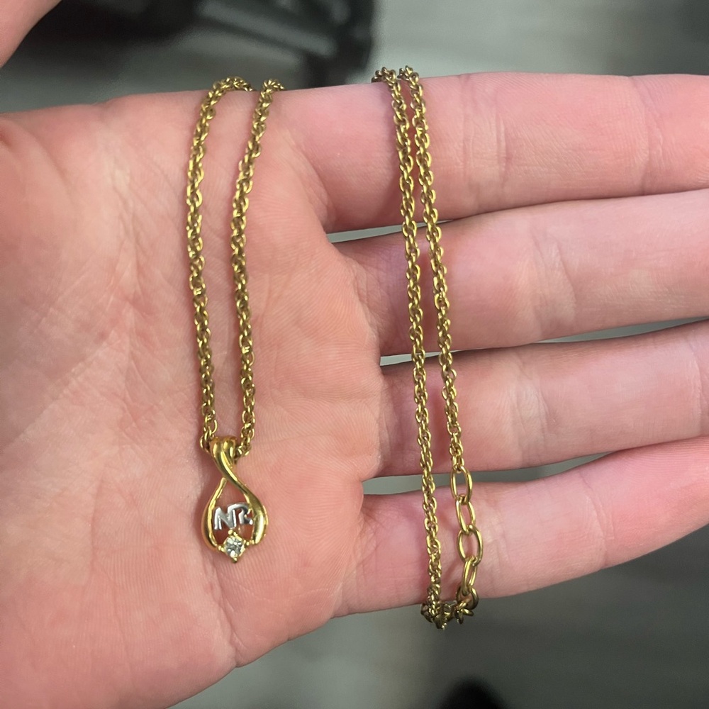 Vintage Gold and Silver Nina Ricci Pendant Necklace